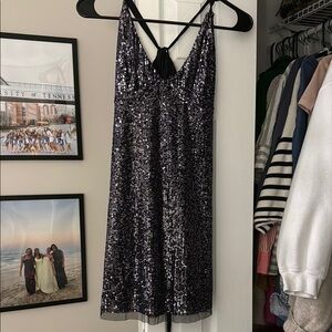 We The Free Black Sequin Dress